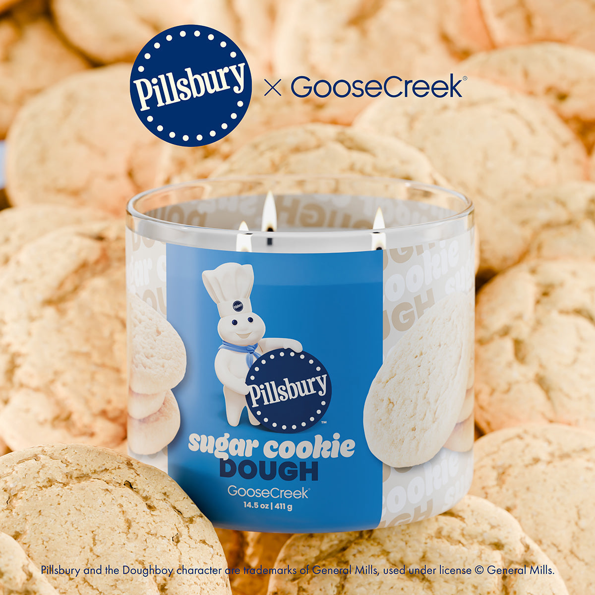 Sugar Cookie Dough 3-Wick Pillsbury Candle - Image 3